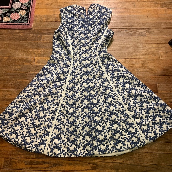 Lela Rose blue and white dress - Picture 3 of 6